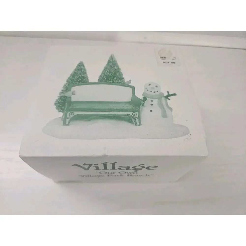 Department 56 Heritage Village Accessory‎ OUR OWN VILLAGE PARK BENCH With Box